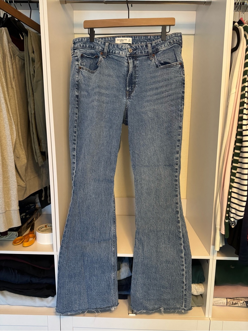 Abercrombie & Fitch Light Blue Flare Jeans